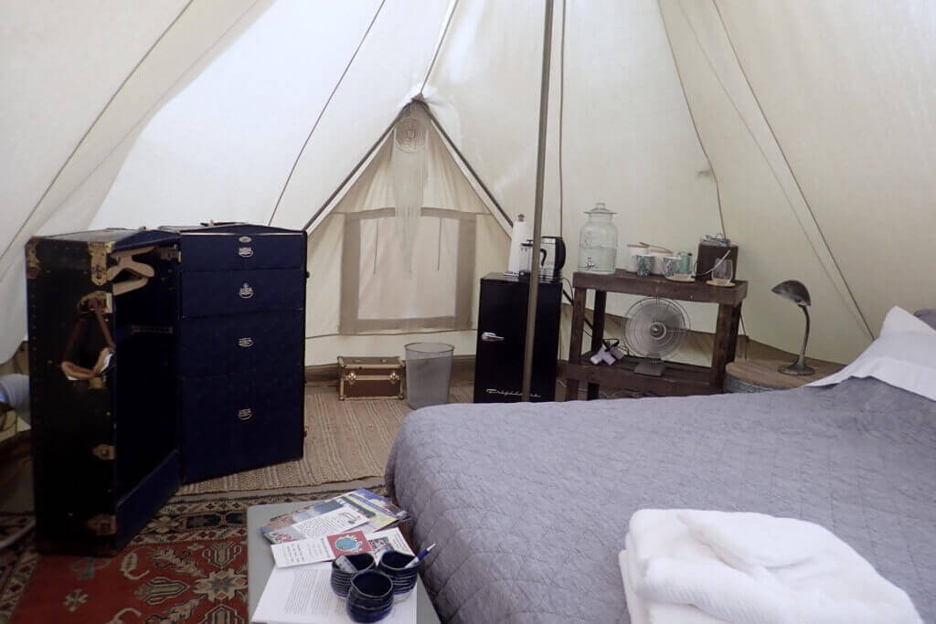 Inside Tent